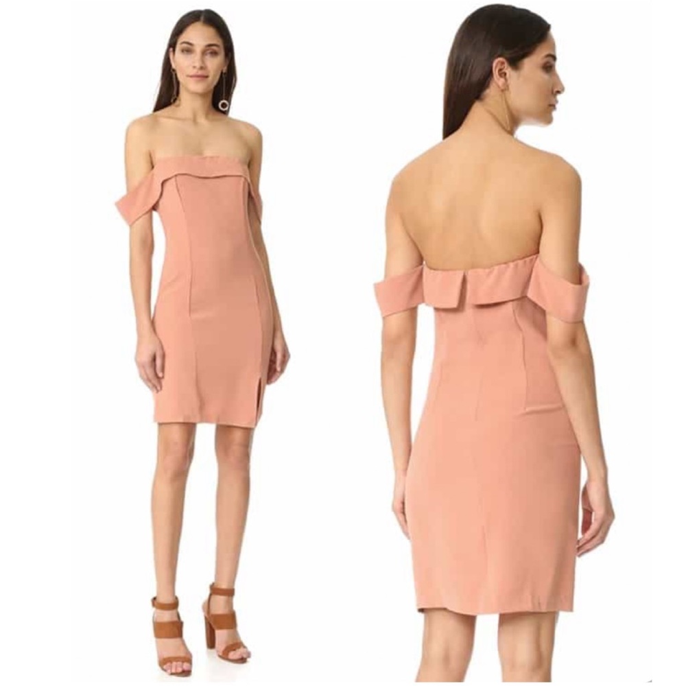 NWT Line & Dot Apricot Lopez Off Shoulder Dress